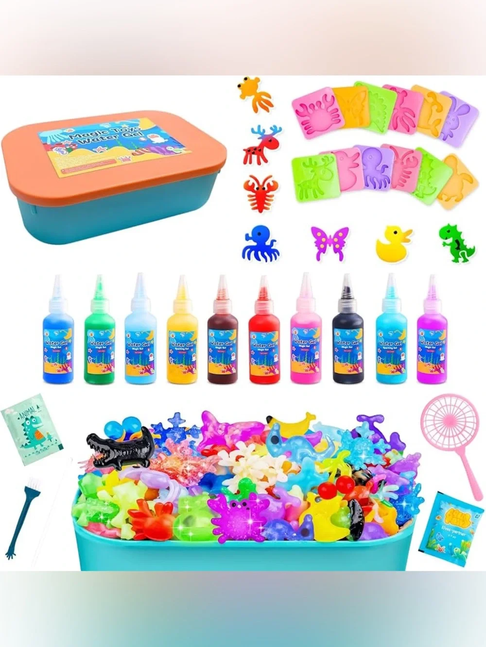Magic Water Squishy Ocean Animal Set DIY Sensory Activity for Kids NWT